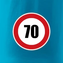 Dopravní značka - omezení rychlosti 70