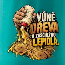 Vůně dřeva a zaschlýho lepidla - kapající lepidlo a letokruhy