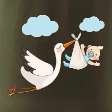 Čáp čekáme miminko - kluk