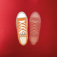 Párové boty - oranžové