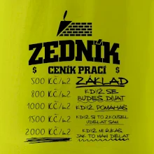 Ceník zedníka - cena za metr