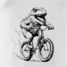 Naštvaný Dinosaurus na kole