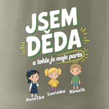Děda a jeho parta (obrázky a jména vnuků)