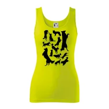 Border kolie siluety