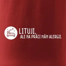 Lituji na práci mám alergii