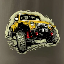 Žlutý offroad s navijákem