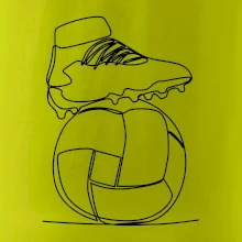 Fotbalový míč kopačka jedním tahem