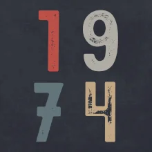 Vintage číslice 1974