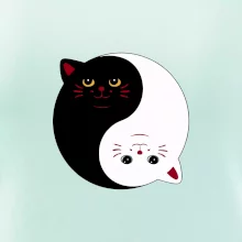 Kočky jin jang barevné