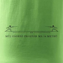 Můj osobní prostor má 14 metrů