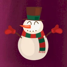 Vánoční sněhulák