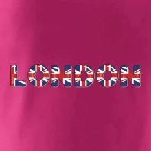 Nápis London vlajka Nápis London vlajka