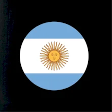 Argentina vlajka kulatá