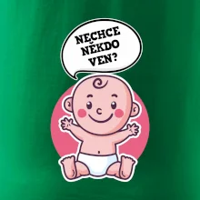 Nechce někdo ven - Triko pro porodní asistentku