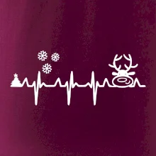EKG Vánoce Vločky a sob EKG Vánoce Vločky a sob