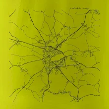 Černobílá mapa  Jindřichův Hradec (37701)