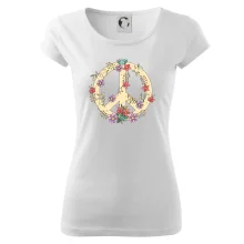 Peace symbol pískový