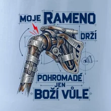 Badminton rameno drží boží vůle
