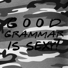 Good grammar is sexy