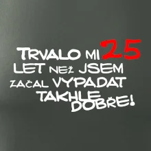Trvalo mi 25 let než jsem začal vypadat takhle dobře