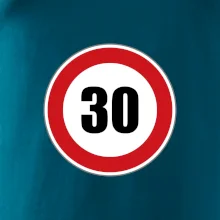 Dopravní značka - omezení rychlosti 30
