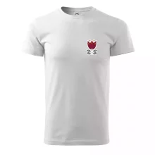 Folklor na prsu květina čtyřlistá