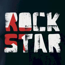 Rock star nápis