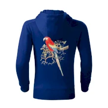 Papoušek na listnatém stromě