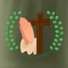 Věnec - kříž a modlení