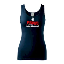 Já piju pivo - tvoje superschopnost? rovný nápis