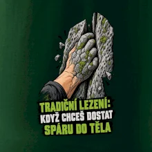 Tradiční lezení se spárou v těle