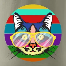 Kočka při barevném západu