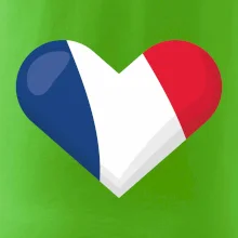 Francouzská vlajka srdce