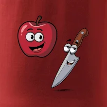 Parové triko - Jablko a nůž