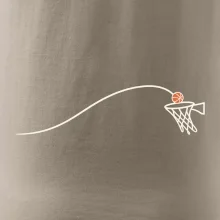 Minimalistická trajektorie míče do koše