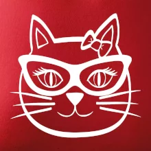 Kočičí holka s brýlemi