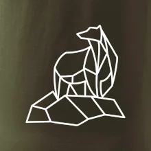 Geometrie lední medvěd na ledu