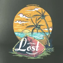 Beach camping get lost somewhere