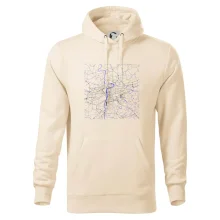 Praha - Mapa s vodními toky