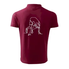 Běžec na startu jedním tahem