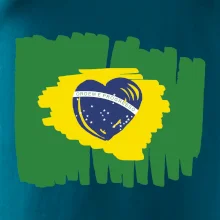 Brazílie vlajka srdce