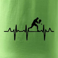 EKG stolní tenista stojící