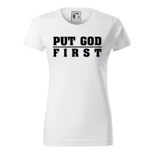 Put God first tlustý nápis