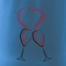 Víno je láska - srdíčka