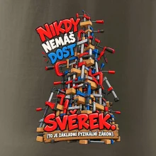 Nikdy nemáš dost svěrek - vysoká věž truhlářských svěrek