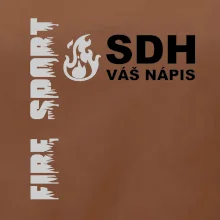 SDH REFLEXNÍ nápis (oheň, firesport, název sboru - vlastní nápis)