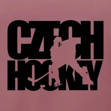Czech hockey - nápis s hokejistou - Mistrovství světa v ledním hokeji 2026