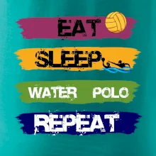 Eat sleep watter polo barevné