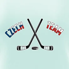 Czech team - hokejky a puk