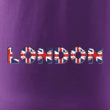 Nápis London vlajka